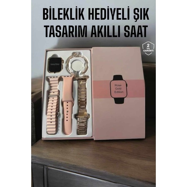 Akıllı Saat Bileklik Hediyeli Uzun Pil Ömrü GPS Takibi
