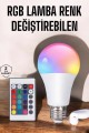 Led Ampul Enerji Dostu RGB Işıklı 100W Led Işık