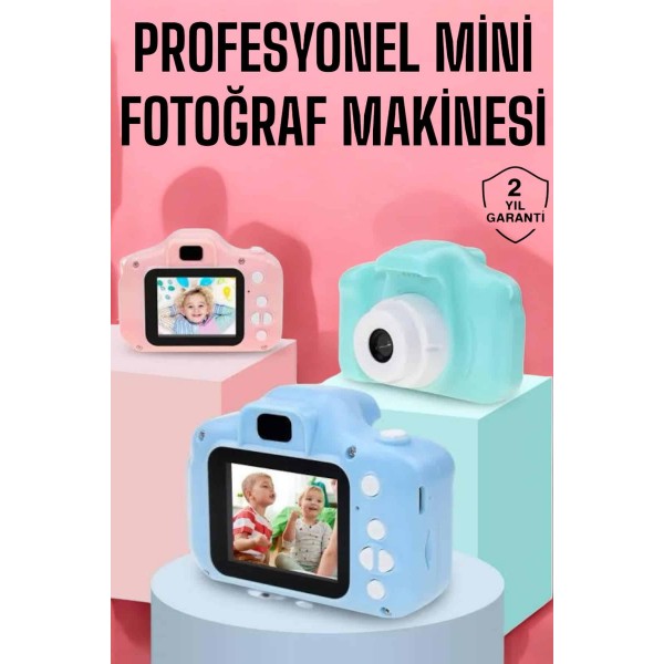 Çocuklara Özel Dijital Fotoğraf Makinesi Mini 1080P HD Kaliteli