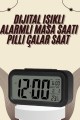 Dijital Masa Saati Termometreli Takvim Çalar Saat Led Ekran Pilli