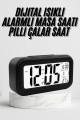 Dijital Masa Saati Termometre Takvim Led Ekran Pilli Ev Ofis Masası