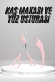 2'li Kaş Bakım Seti Taraklı Kaş Makası Ve Kaş Usturası Kaş Şekillendirici