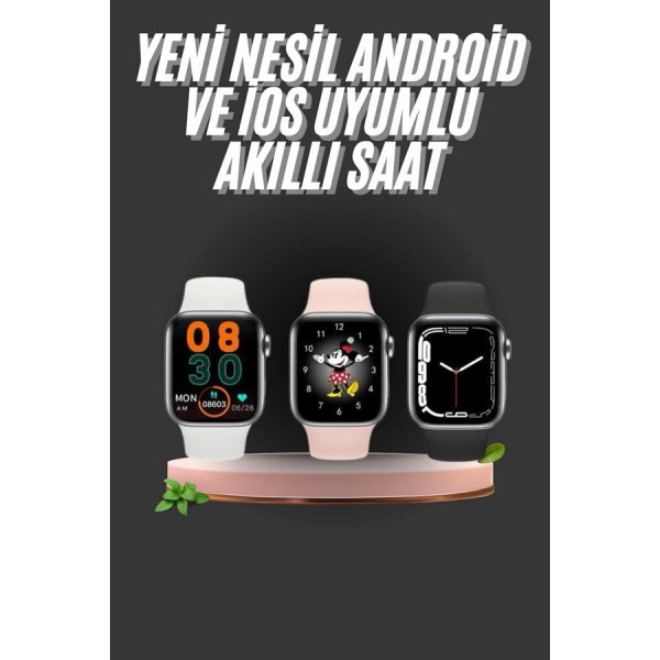 1.83 İnç Akıllı Saat Android ve İOS Uyumlu Çağrı Cevaplayabilen Adımsayar GPS Takibi