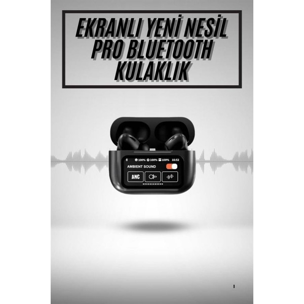 2.Nesil Pro Ekranlı Sesli Görüşme Yapabilen Kablosuz Bluetooth Kulaklık