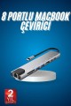 8 Port Çoklayıcı Macbook Ile Uyumlu Çoğaltıcı Type-C dönüştürücü TF SD kart