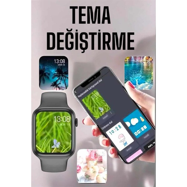 Akıllı Saat Amoled Ekran Yeni Nesil Bluetooth Bağlantılı
