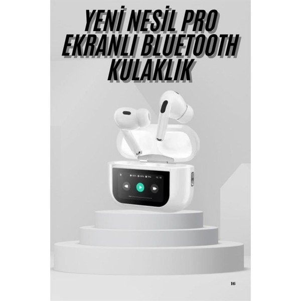 Dokunmatik Ekranlı Air Pro 2 ANC Kulaklık Kablosuz Çok Fonksiyonlu