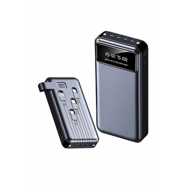 Hızlı Şarj Özellikli 20.000 Mah Dijital Göstergeli USB Girişli Android ve İOS Uyumlu Powerbank