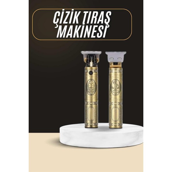 Tıraş Makinesi Şarjlı Çizik Tıraş Paslanmaz Çelik Bıçaklı 4 Taraklı