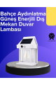 Güneş Enerjili Hareket Sensörlü Duvar Lambası