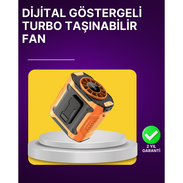 100 Kademeli Hız Ayarlı Taşınabilir Bel ve Boyun Fanı