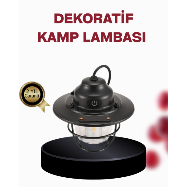 Su Geçirmez Taşınabilir Çadır Gece Lambası
