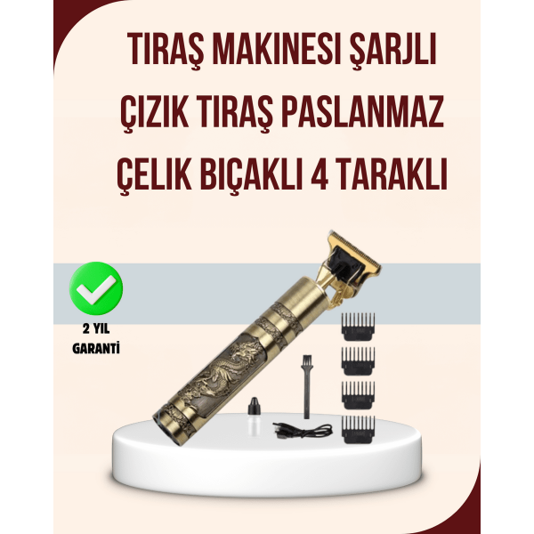 Titreşim Motorlu Erkek Saç ve Sakal Düzeltici
