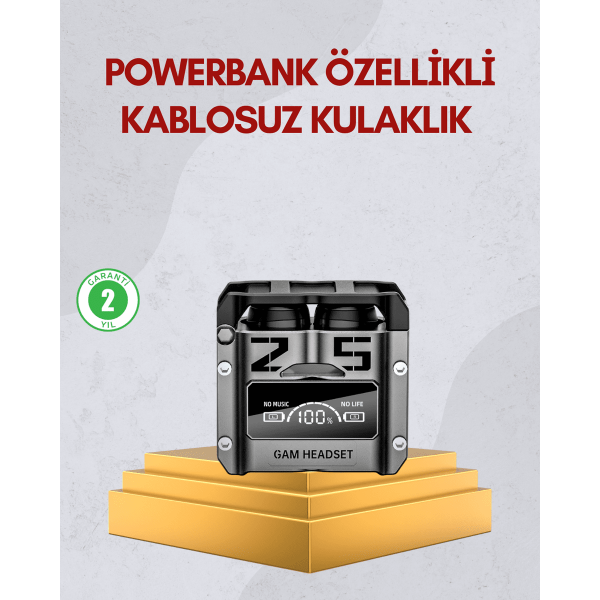 Bluetooth 5.0 Kulak İçi Kulaklık Mikrofonlu Kablosuz Model