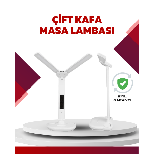 Göz Koruyucu LED Okuma Lambası | Titreşimsiz Işık, Kalemlik ve Stand Fonksiyonlu