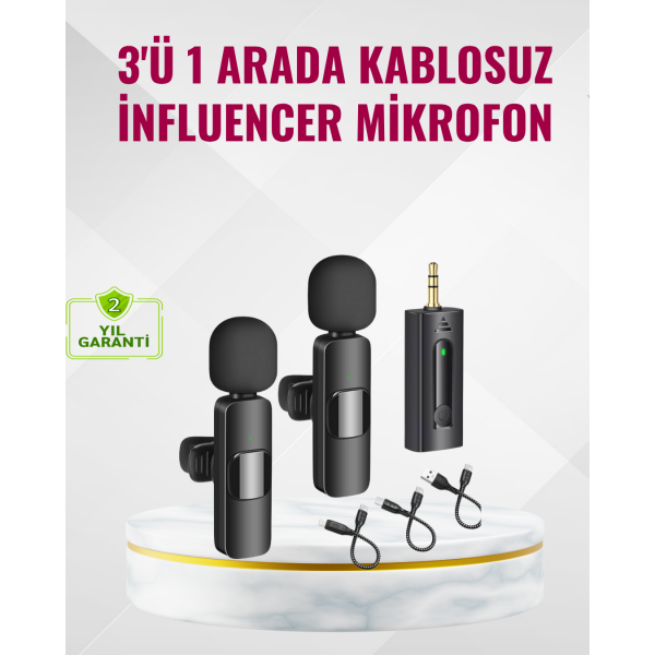 Küçük Boyutlu Mikrofon - 8 Saat Kullanım