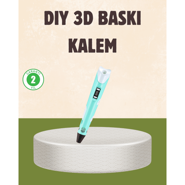 ABS ve PLA Filament Destekli 3D Yazıcı Kalem