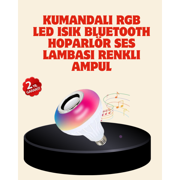 Bluetooth Bağlantılı RGB LED Ampul – Şık ve Fonksiyonel