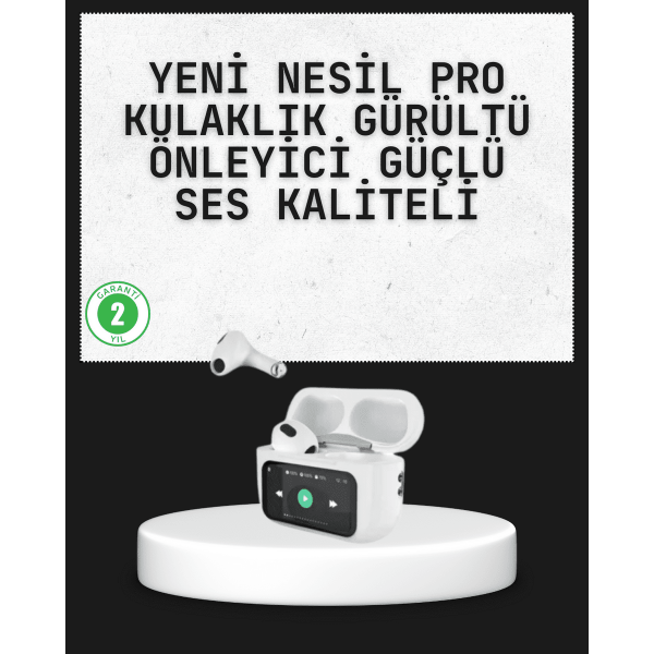 Akıllı Sensörlü Su Geçirmez Bluetooth Kulaklık Güçlü Batarya ve Bass
