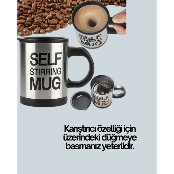 Çift Katmanlı Termos Özellikli Karıştırma Motorlu Kupa