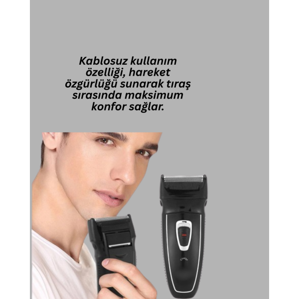 Erkekler İçin Folyo Başlıklı Tıraş Makinesi