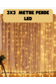 3x3 Metre Perde LED Işık Sıcak Şelale Tasarım Dekoratif Aydınlatma