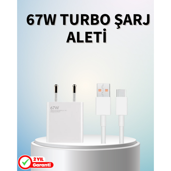 67 Watt Güçlü Şarj Aleti Samsung S23 Ultra S24 Uyumlu