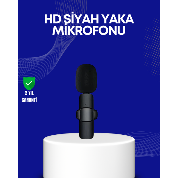Lightning Girişli 2’li Kablosuz Yaka Mikrofonu Çift Kişilik Kayıt