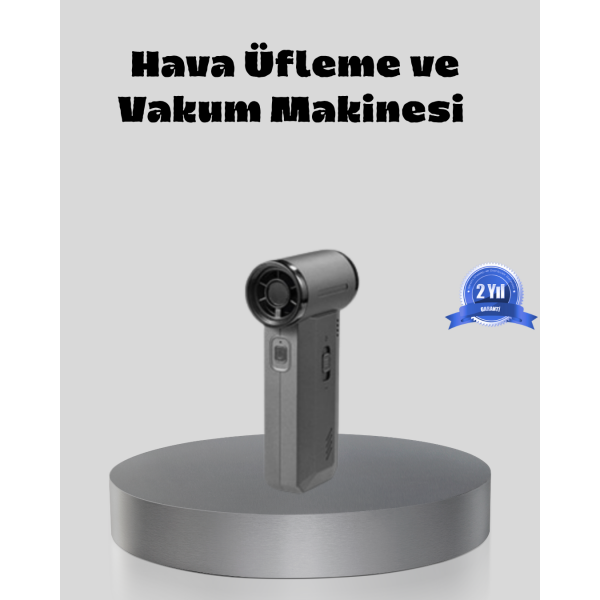 Şarjlı 130000 RPM Hava Üflemeli ve Vakumlu Araç Ev Temizlik Makinesi
