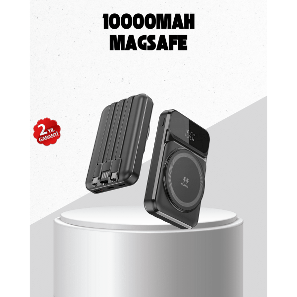 15W Kablosuz Şarj Özellikli 10000 mAh Powerbank – Type-C Hızlı Şarj