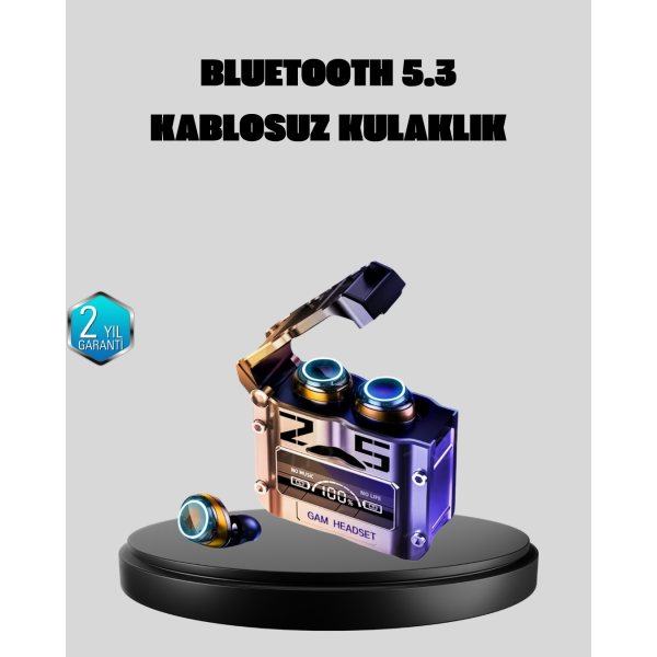 Bluetooth 5.3 Kablosuz Kulaklık – Ultra HD Ses Kalitesi, Gürültü Engelleme