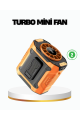 Turbo Mini Taşınabilir Fan – 100 Kademeli Dijital Hız Kontrolü ve Type-C Şarj