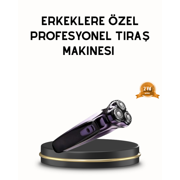 Kompakt Şarjlı Saç Sakal Tıraş Makinesi Kuru Kullanım Özellikli