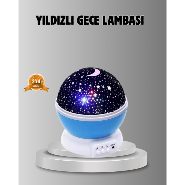 Çocuk Gece Lambası 6 Modlu Renkli LED Enerji Tasarruflu Masal Işığı