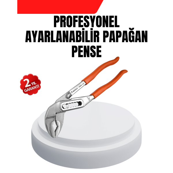 Ayarlanabilir Kurbağacık Pense Boru Anahtarı Çelik Malzeme