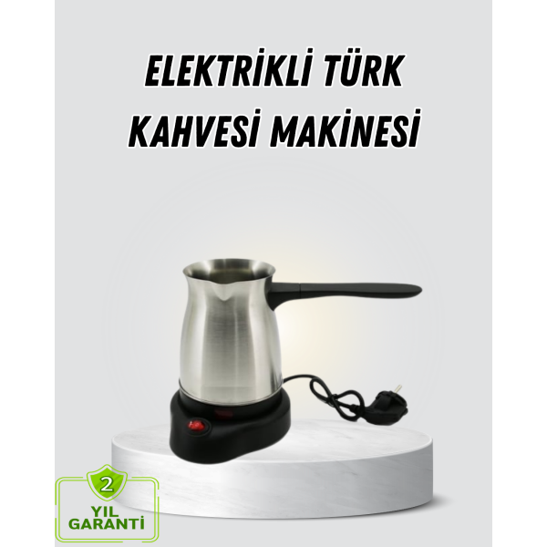 800W Paslanmaz Elektrikli Cezve Gizli Rezistans ve Ergonomik Kulp