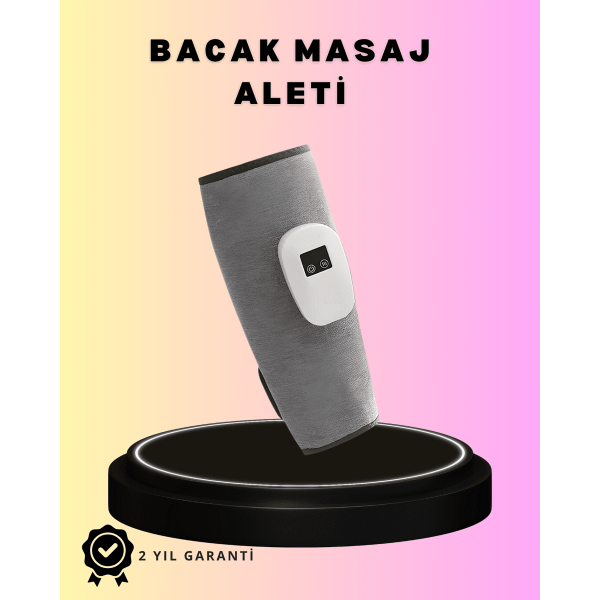 3 Kademeli Hava Basınçlı Isıtmalı Baldır Masaj Aleti – Titreşimli ve Kablosuz Kullanım