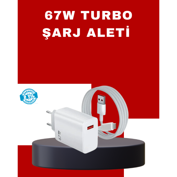 67 Watt Yüksek Güç Şarj Adaptörü Mi 10 Mi 11 Mi 12 Uyumlu