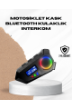 Bluetooth 5.4 İnterkom IP65 Toz ve Su Geçirmez LED Göstergeli