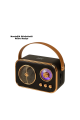Vintage Bluetooth Radyo – TF Kart ve FM Destekli Taşınabilir Nostaljik Model