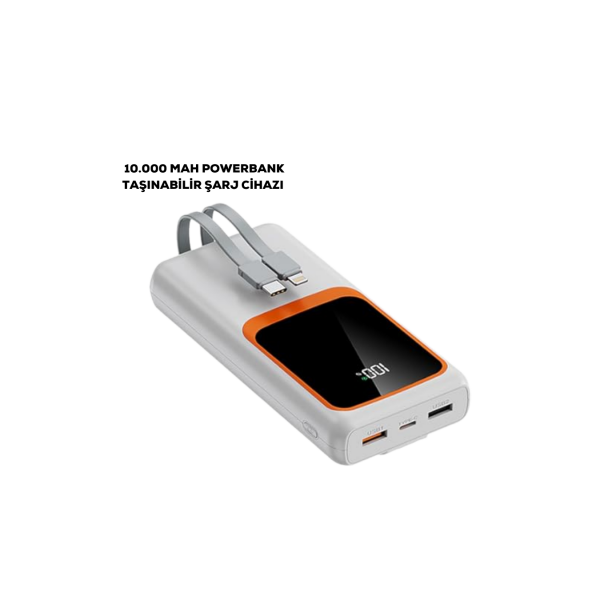 10000 mAh Taşınabilir Şarj Cihazı – Hızlı Şarj, Hafif ve Dayanıklı Tasarım