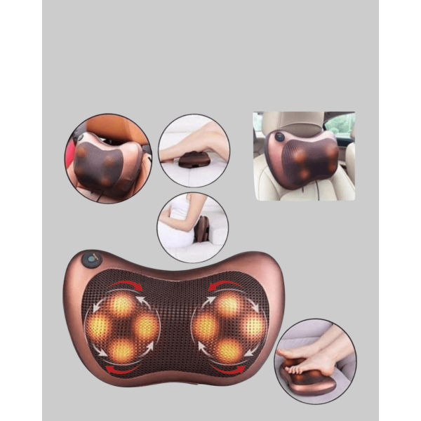 Ergonomik Derin Yoğurmalı Boyun Bel Sırt Masaj Cihazı Priz Çakmak Girişli