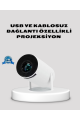 HDMI USB Bağlantılı 4K Destekli Taşınabilir Projeksiyon Cihazı