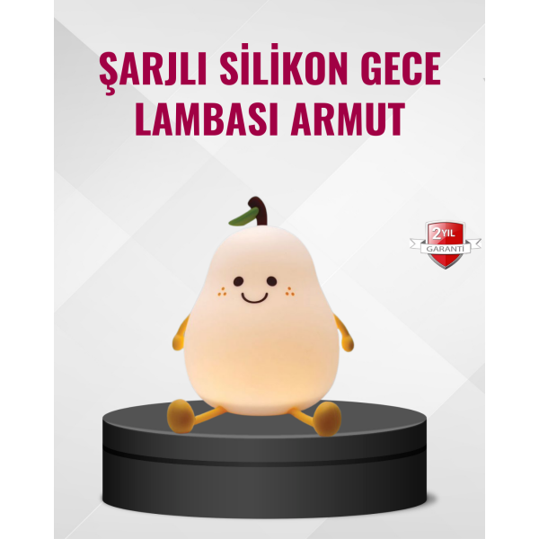 Armut Gece Lambası USB Şarjlı Ayarlanabilir LED Işık