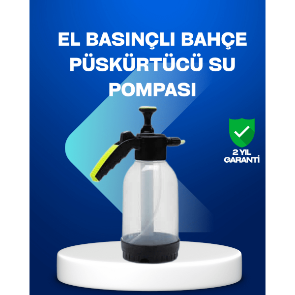 Basınçlı Manuel Köpük Pompası 2L Ayarlanabilir Sprey Başlıklı Temizlik
