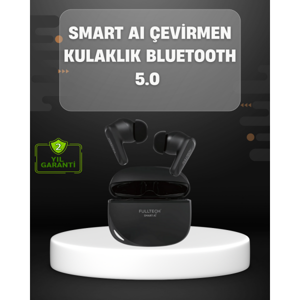 Yapay Zeka Destekli Bluetooth Kulaklık Anlık Çeviri ve Gürültü Engelleme