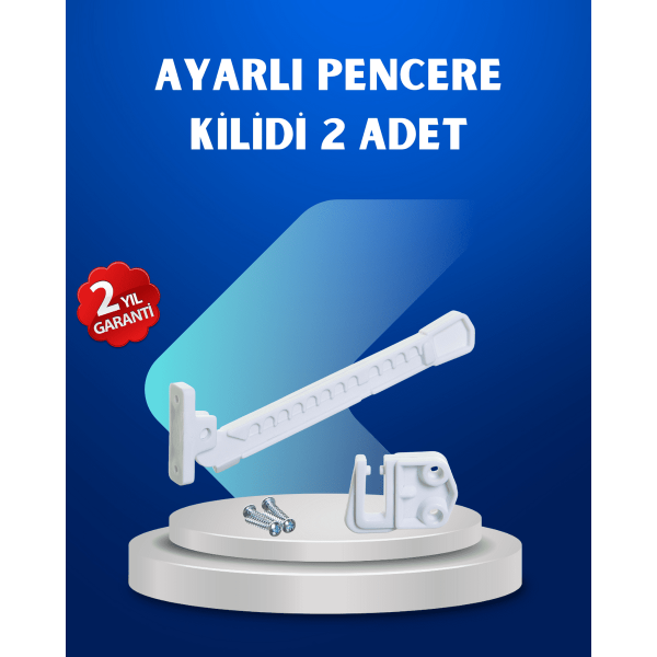 Pencere Güvenlik Kilidi Açılma Sınırlayıcı Aparat 2 Adet