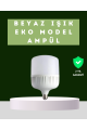 Şarjlı LED Torch Ampul 30 Watt Beyaz Işık Enerji Tasarruflu