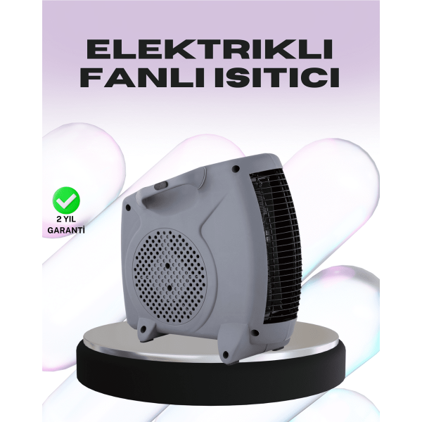 Taşınabilir Fanlı Isıtıcı Elektrikli Termik Korumalı Oda Isıtıcı