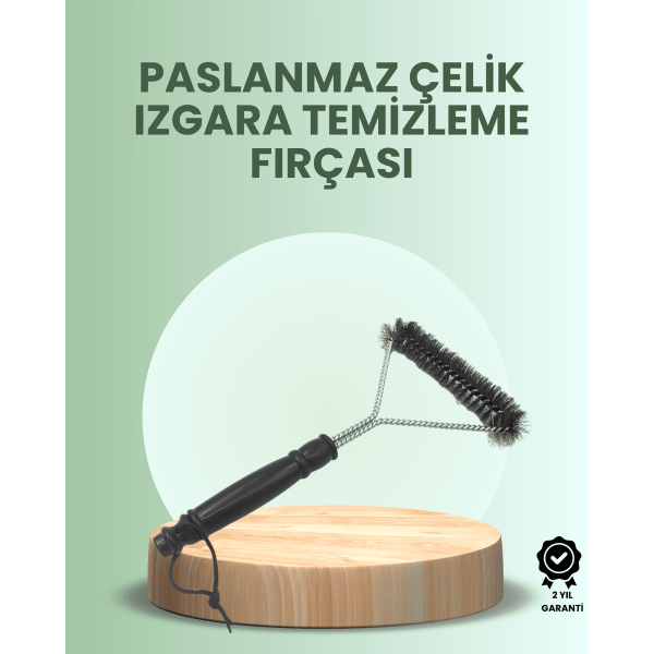 Barbekü ve Mangal İçin Tel Izgara Temizleyici Fırça